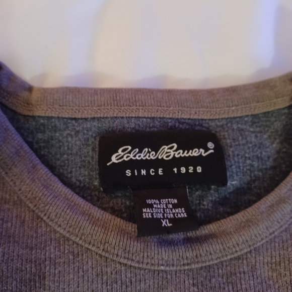 Eddie Bauer mens brown crew neck sweater XL - Picture 2 of 5